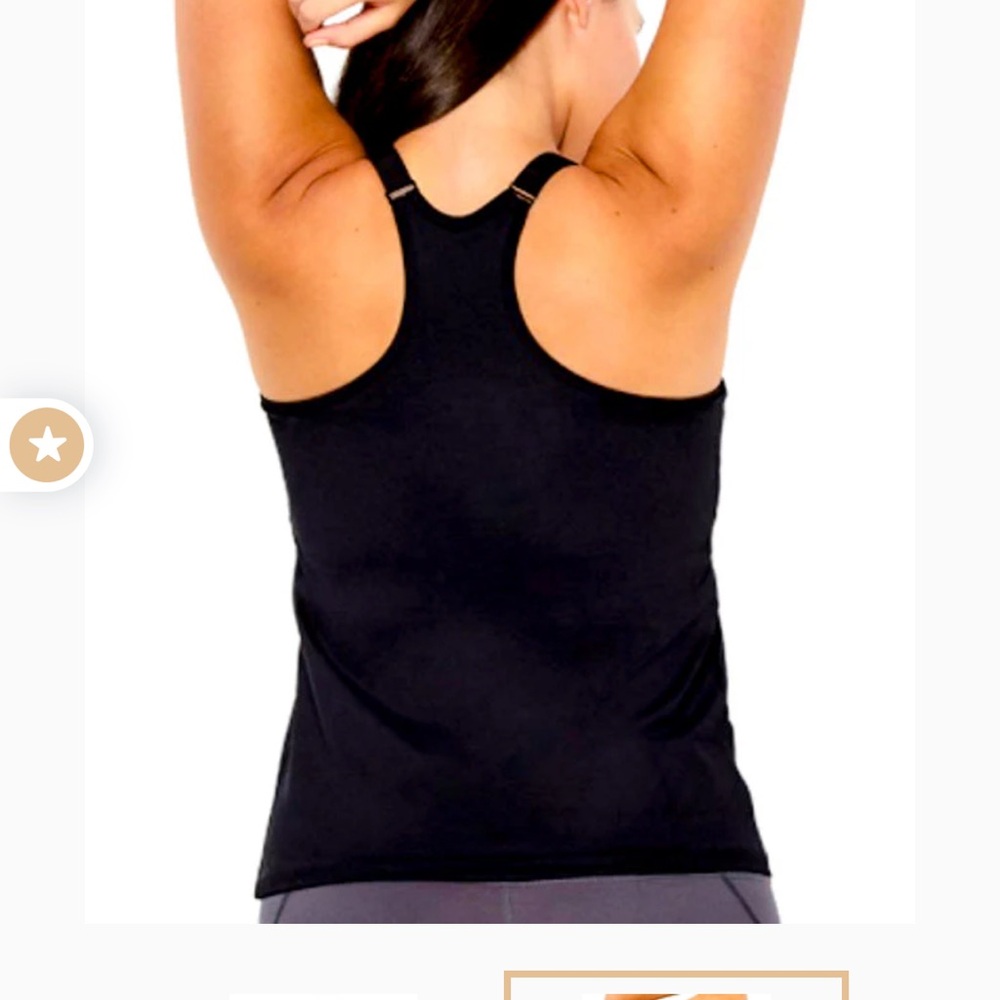 Ruby Ribbon Black Sport Demi Tank